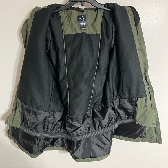 Pulse Green Outdoor Insulated Hooded Snowboard Sport Winter Ski Jacket Medium - Picture 14 of 16